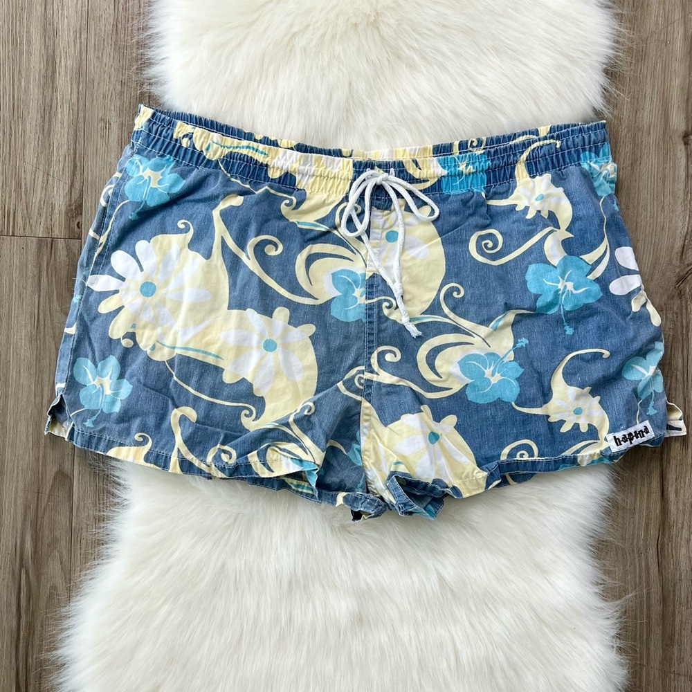 Hapuna vintage 90s Hawaiian floral beach shorts size large